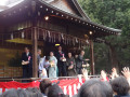 節分： 旗岡八幡神社の節分祭に参加しました。