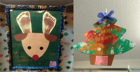 クリスマス飾りを作りました こぐま保育園