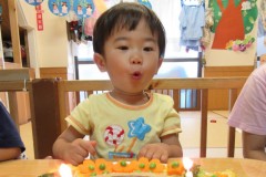 けんせいくん(2歳)、お誕生日おめでとう！