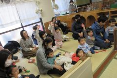 ご近所の方、卒園生もたくさんきてくれてとっても賑やかでした！